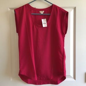 Jcrew NWT magenta sleeveless size 0